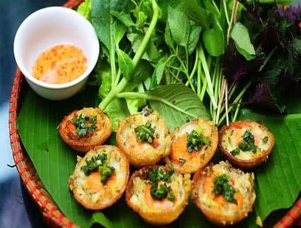 bánh khọt nước cốt dừa miền tây