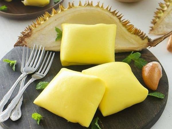 nguyên liệu làm bánh crepe sầu riêng