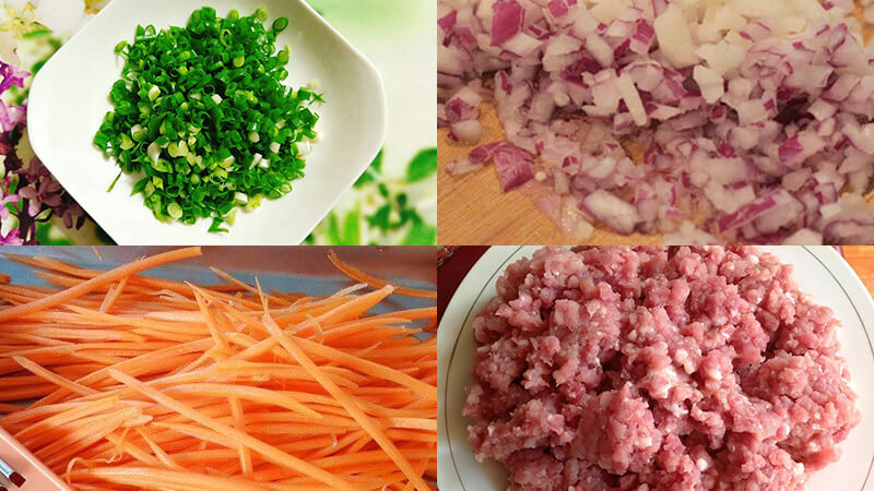 Nguyên liệu chính làm món bánh đúc mặn miền Nam