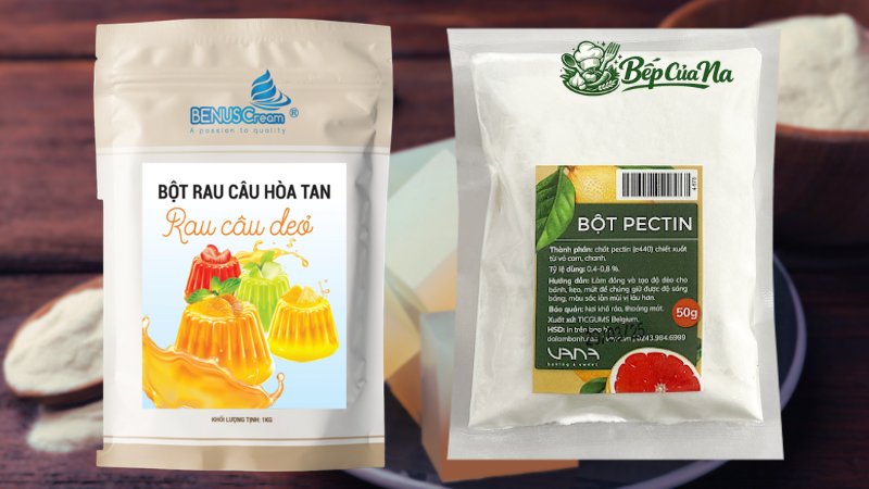 Các nguyên liệu thay thế cho gelatin động vật