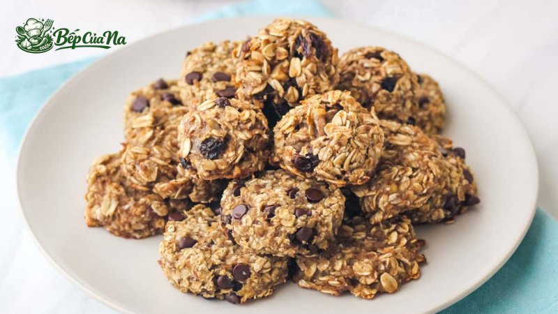 Cách làm bánh quy yến mạch chuối giảm cân thơm ngon