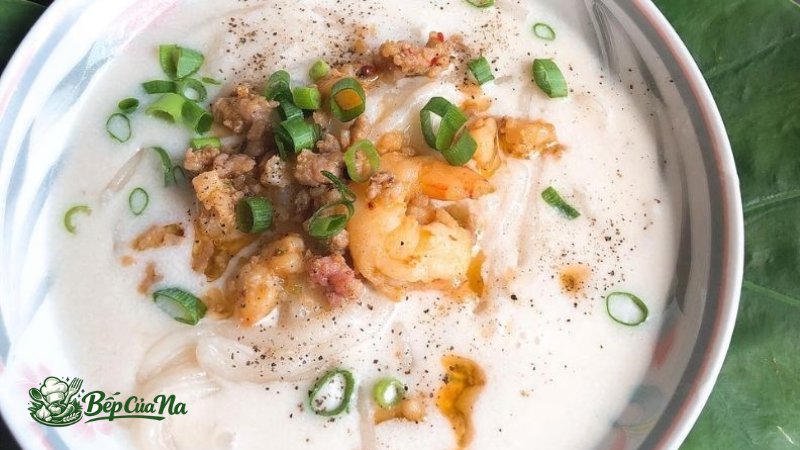 Cách làm bánh canh bột gạo xắt nước cốt dừa ngon