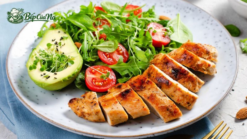 Ức gà nướng BBQ không đường